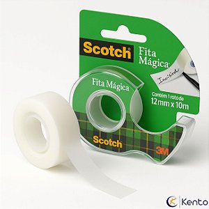 Fita Mágica Scotch com Suporte – 12 mm x 10m 3M