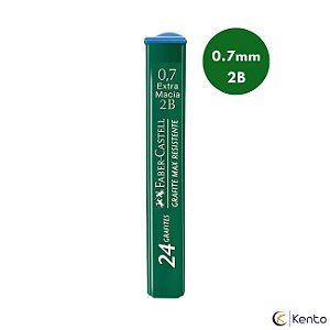 Grafite para Lapiseira 0.7mm 2B - Faber-Castell