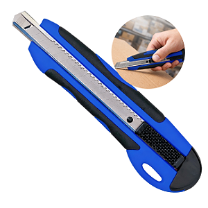 Estilete Profissional CIS 169BC 9mm Lâmina Estreita Emborrachado