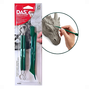 Kit Ferramentas P/ Modelagem Das Modelling Tools Blister 4 Peças