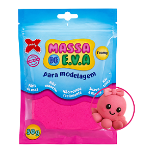 Massa EVA Make+ 50g Rosa Foamy Macia Para Modelagem