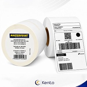 Etiqueta Térmica 10x15cm Masterprint Rolo com 200 Etiquetas para Ecommerce Expedição