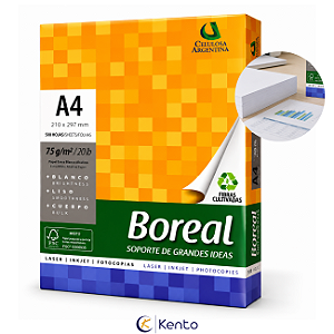 Papel Sulfite A4 500fls 75g 210x297mm - Boreal