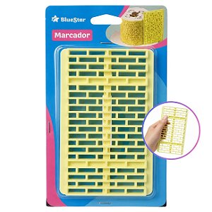 Marcador para Massa Tijolinho BlueStar Textura Profissional para Confeitaria e Artesanato