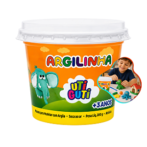 Massa de Modelar Argilinha 200g Escolar Uti Guti