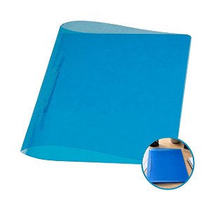 Pasta com Grampo Trilho Plástica PP Cor Azul ACP