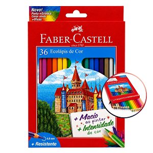 Lápis de Cor Ecolápis Mina 4.0mm 36 Cores Faber-Castell