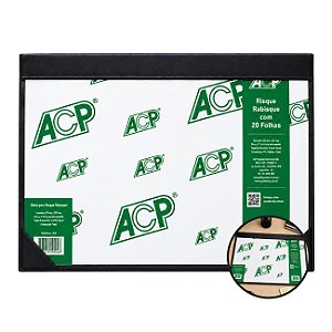 Pasta Risque Rabisque com 20 Folhas 330mm x 475mm Preto ACP