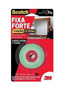 Fita Fixa Forte Dupla-Face 24x2m Extrema - 3M