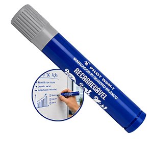 Caneta Marcador Quadro Branco Azul WBM-7 Recarregável Pilot Office