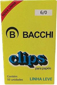 Clips Galvanizado Bacchi 6/0 L. Leve c/ 50un - Bacchi