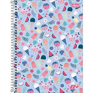 Caderno Espiral 10 Matérias CD D+ Sorvete - Tilibra Mais