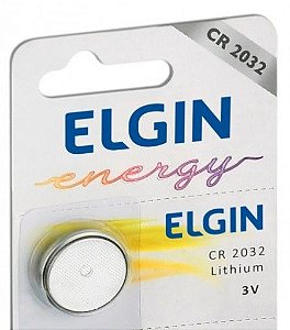 Bateria CR2032 3V - Elgin