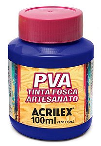 Tinta Fosca p/ Artes PVA 100ml Azul Turquesa - Acrilex
