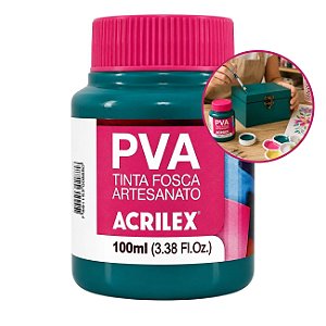 Tinta Fosca p/ Artes PVA 100ml Verde Bandeira - Acrilex