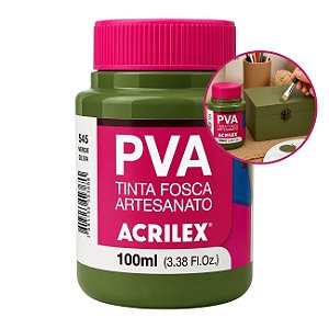 Tinta Fosca p/ Artes PVA 100ml Verde Oliva - Acrilex