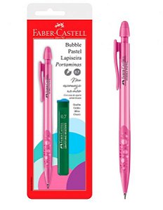 Lapiseira 0.7mm Buble Pastel Rosa - Faber Castell