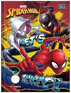 Caderno de Caligrafia 40fls CD Spider Man Lets - Tilibra