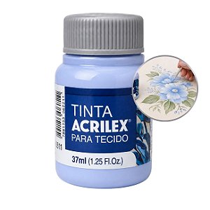 Tinta para Tecido 37ml Azul Bebê - Acrilex