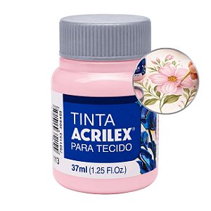 Tinta para Tecido 37ml Rosa Bebê - Acrilex