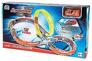 Brinq. Pista Duplo Looping X - Braskit