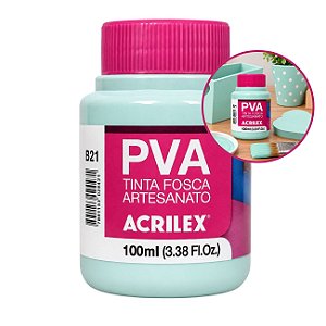 Tinta Fosca p/ Artes PVA 100ml Verde Água - Acrilex