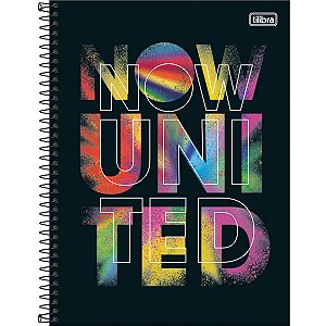 Caderno Espiral 10 Matérias 160fls - CD - Now United 3 - Tilibra