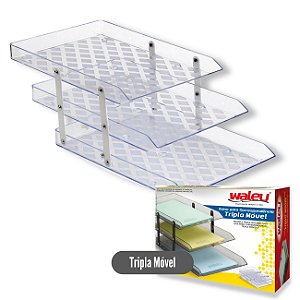 Caixa de Correspondência Tripla Móvel Cristal Maxcril