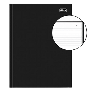 Livro Ata Capa Dura 100 Folhas Preto Tilibra Oficial Costurado