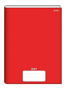 Caderno Brochurão 96fls Stiff Capa Dura Vermelho - Jandaia