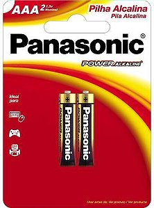 Pilha Alcalina AAA c/2 unid. Power - Panasonic