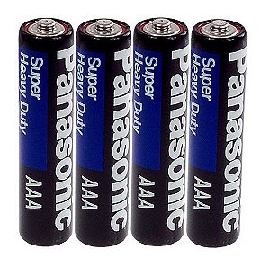 Pilha Comum AAA c/4 unid. Palito - Panasonic