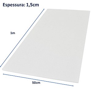 Placa de Isopor 100x50 Espessura 1,5cm