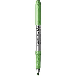 Caneta Marcador Permanente Metálica Verde Marking BIC