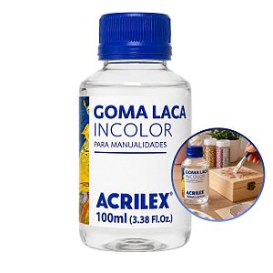 Goma Laca Incolor Artesanato 100ml Acrilex