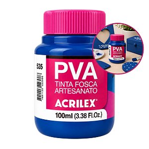 Tinta Fosca p/ Artes PVA 100ml Azul Mar - Acrilex