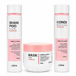 COMBO: 01 Shampoo + 01 Máscara + 01 Condicionador Umeboshi