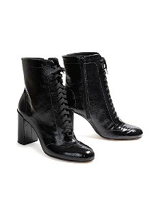 Bota Donne Matte Verniz Amarração - Florença