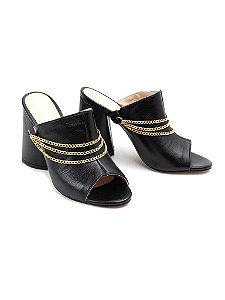 Mule Donne Matte com Corrente - Enrica