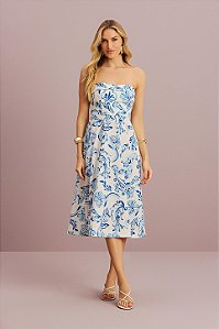 Vestido Curto Estampado - Meia Loka