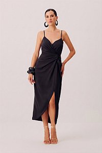 Vestido Feminino Max Midi Nó Frontal - Meia Loka