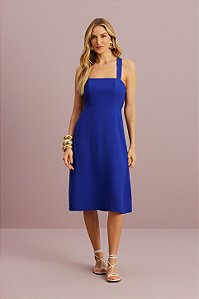 Vestido Longete Azul Feminino - Meia Loka