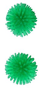 Brinquedo bolas spike dental de borracha para gatos - Feline Clean