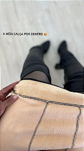 Meia calça translúcida