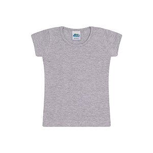 Blusa de manga em cotton cor mescla