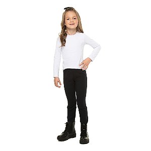 Calça infantil feminina, modelo legging em molecotton