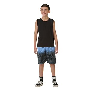 Bermuda masculina de tactel com cordão decorativo