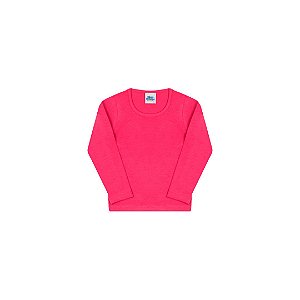 Blusa em cotton sem estampa cor pink