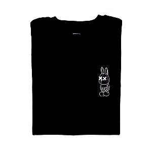 Camiseta Masculina Mr. Bunny Mickey Preta