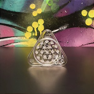 Triturador Squadafum Policarbonato Triangular Grinder Transparente